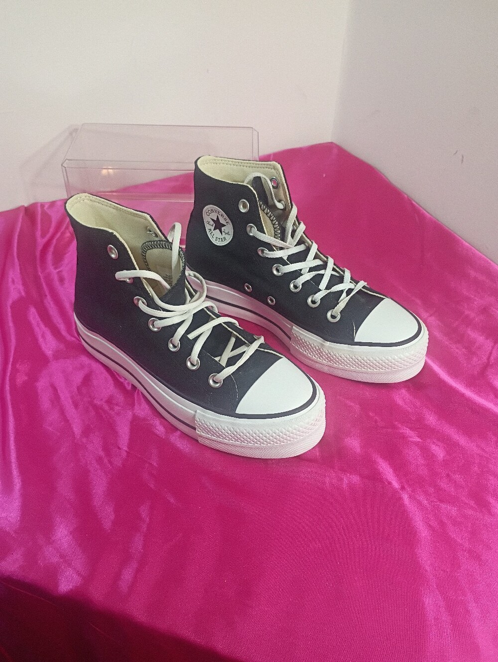 Converse Chuck Taylor All Star Lift Shoes Womens Size 6 Black Platform Casual.